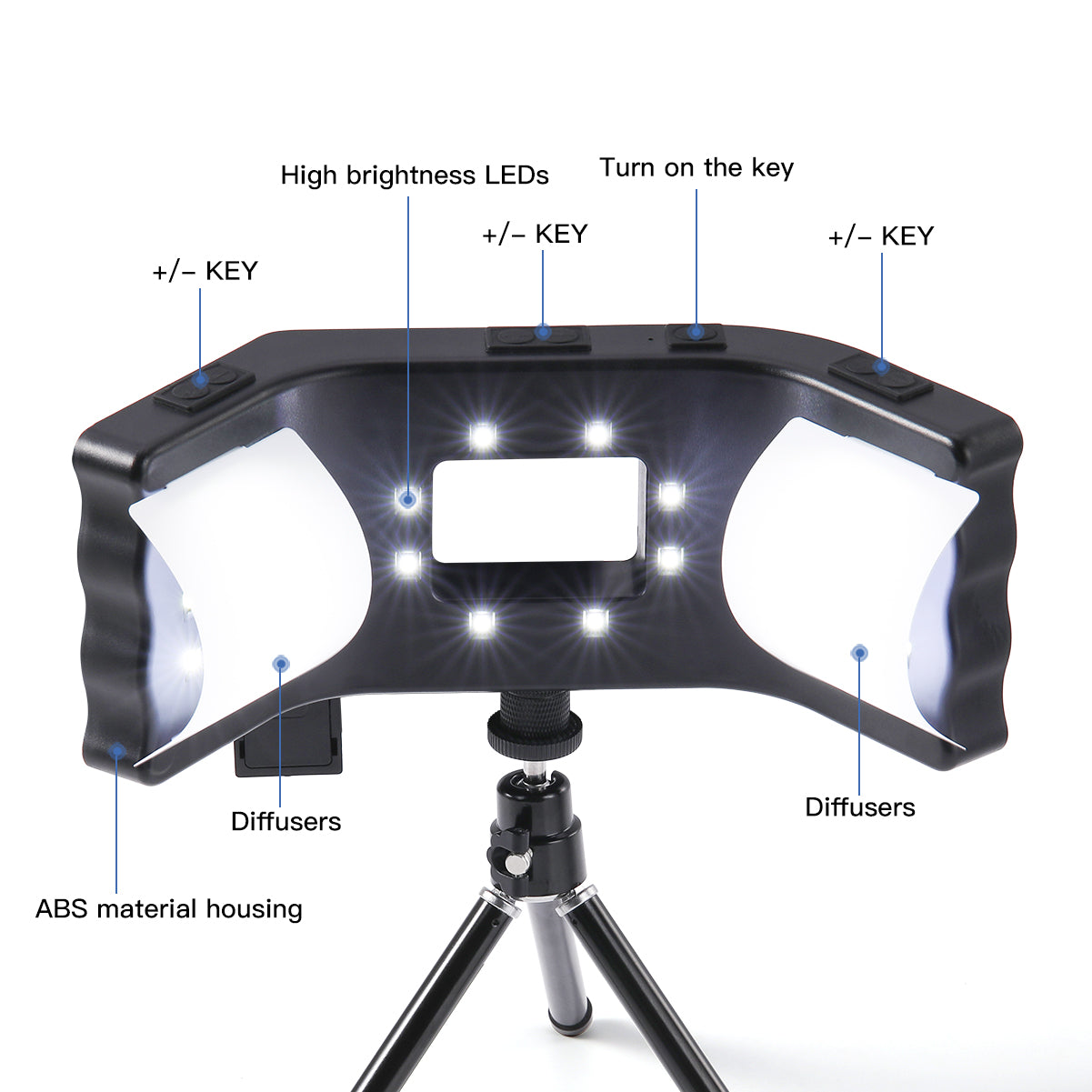 Dental Oral Photography LED Lamp Flash Light with Three Foot Bracket