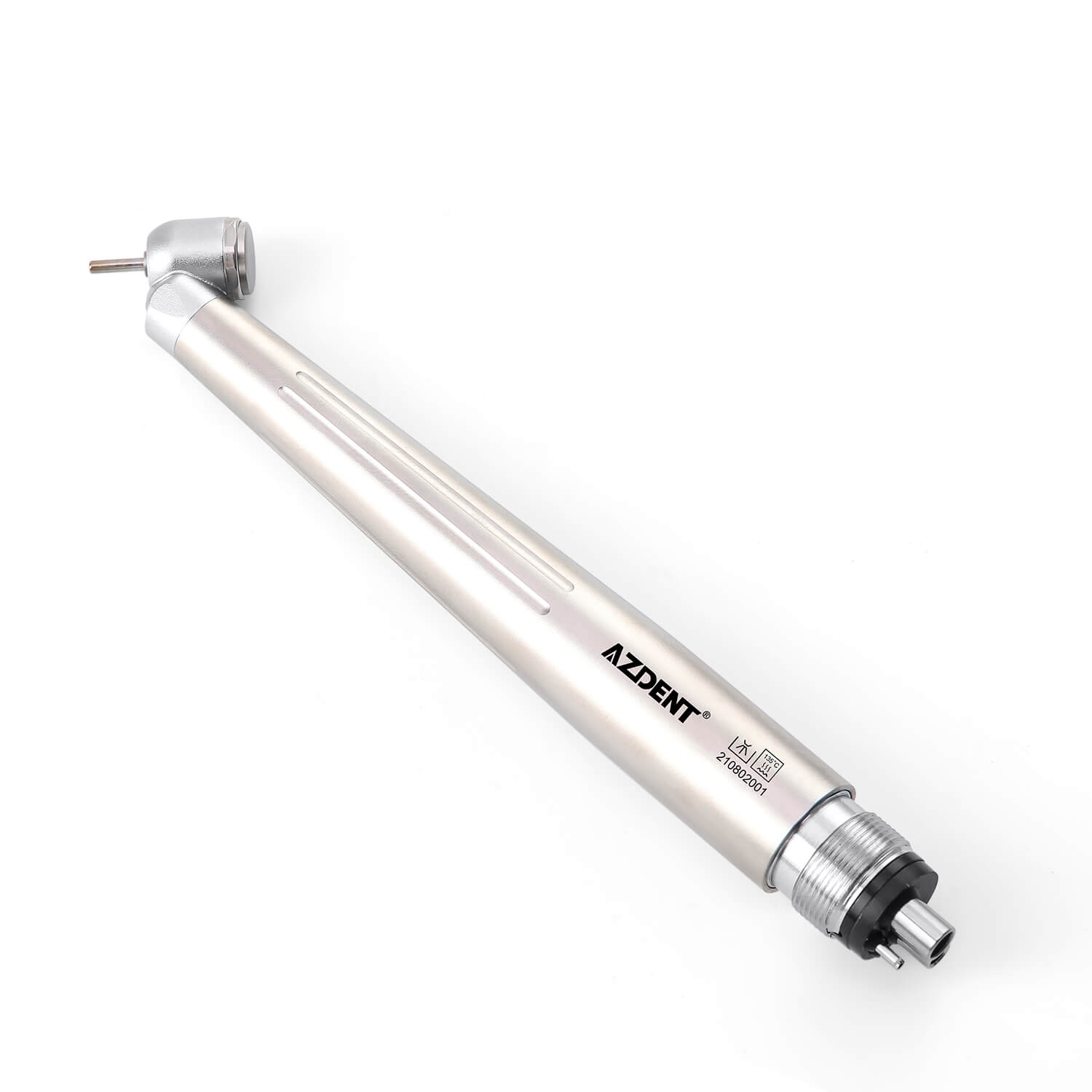 AZDENT Dental 45 Degree LED High Speed Handpiece E-generator Standard Head Push Button 4 Hole - azdentall.com