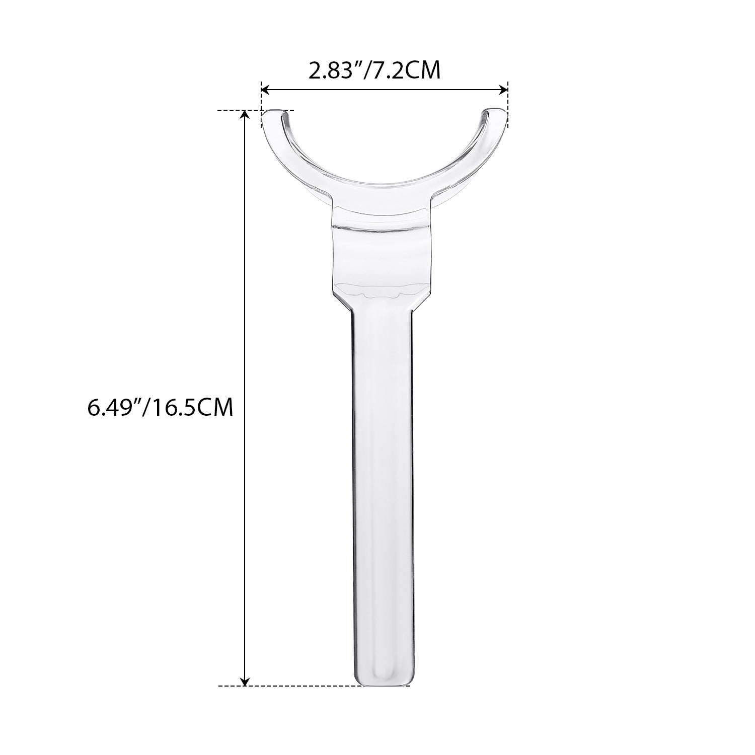 Dental Y Shape Cheek Retractors Mouth Opener Large/Small Black/Transparent - azdentall.com