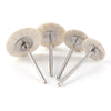 Dental Polishing Brush Wheel White Goat Hair 17mm/ 19mm/ 22mm/ 25mm 10pcs/Pack - azdentall.com