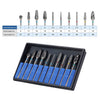 Dental Carbide Drills Cutter Burs Kit HP 2.35mm Type A/G/J 10pcs/Box - azdentall.com