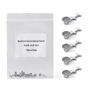 AZDENT Orthodontic Multi Hook Lingual Buttons Bondable Round Mesh Base 10pcs/Bag - azdentall.com