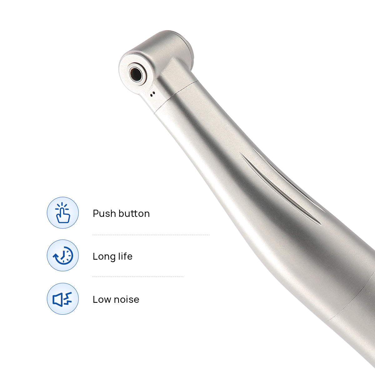 AZDENT 1:1 Low Speed Push Button Contra Angle Handpiece Internal Spray - azdentall.com