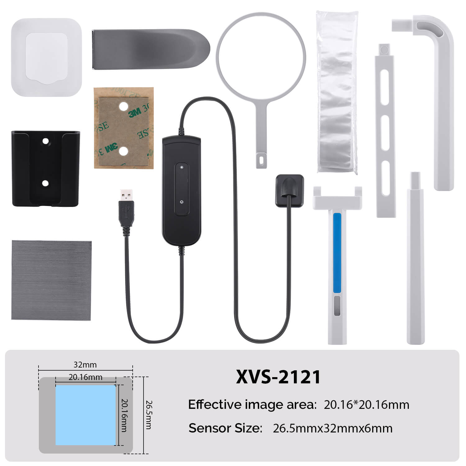 Dental X-Ray Digital Sensor With Software With Sensor Positioning Holder Size 0.8(XVS2121)/Size 1.5(XVS2530)