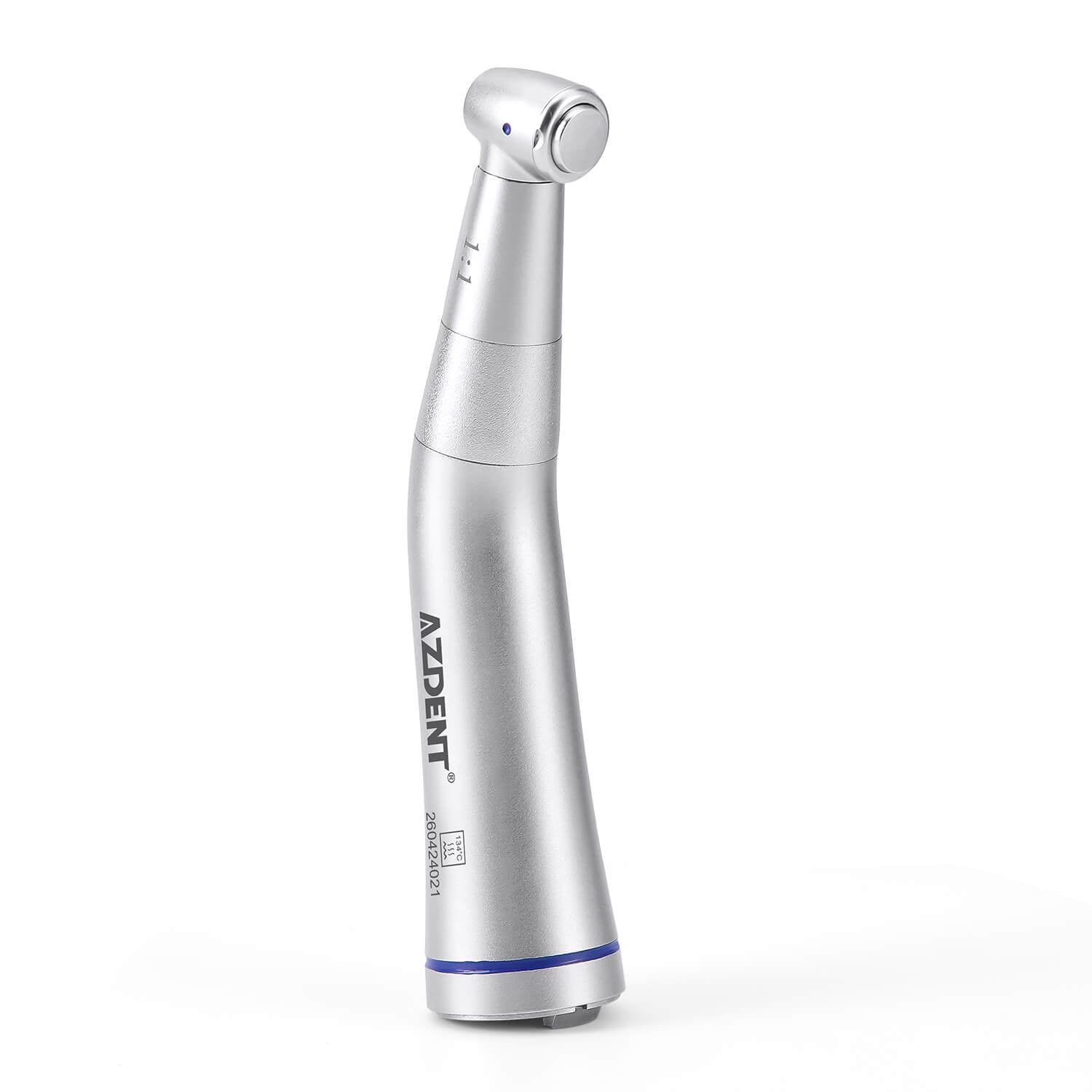 AZDENT Dental 1:1 Fiber Optic LED Low Speed Contra Angle Handpiece Removable Design - azdentall.com
