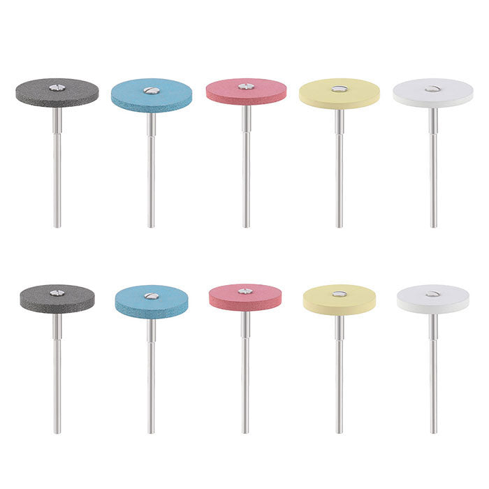 Dental Rubber Diamond Polisher Wheel Super Coarse/ Coarse/ Medium/ Extra Fine/ Ultra Fine 1pc/Box - azdentall.com