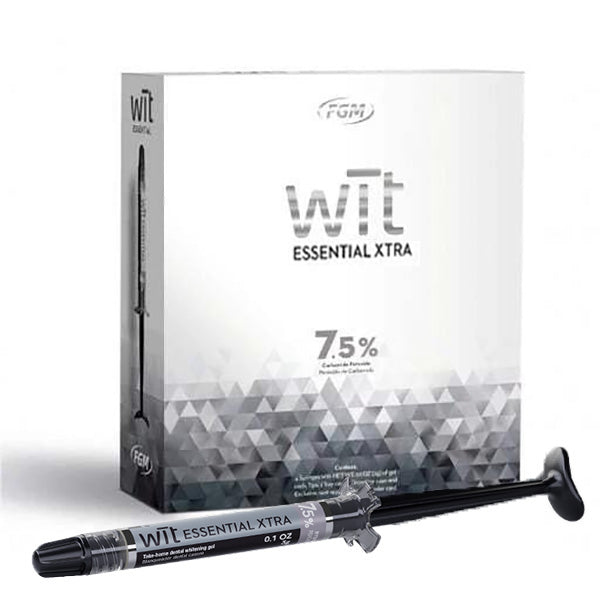 FGM Wit Essential Xtra 7.5% Hydrogen Peroxide Take-Home Gel Whitening 3g X 4 Syringes - azdentall.com
