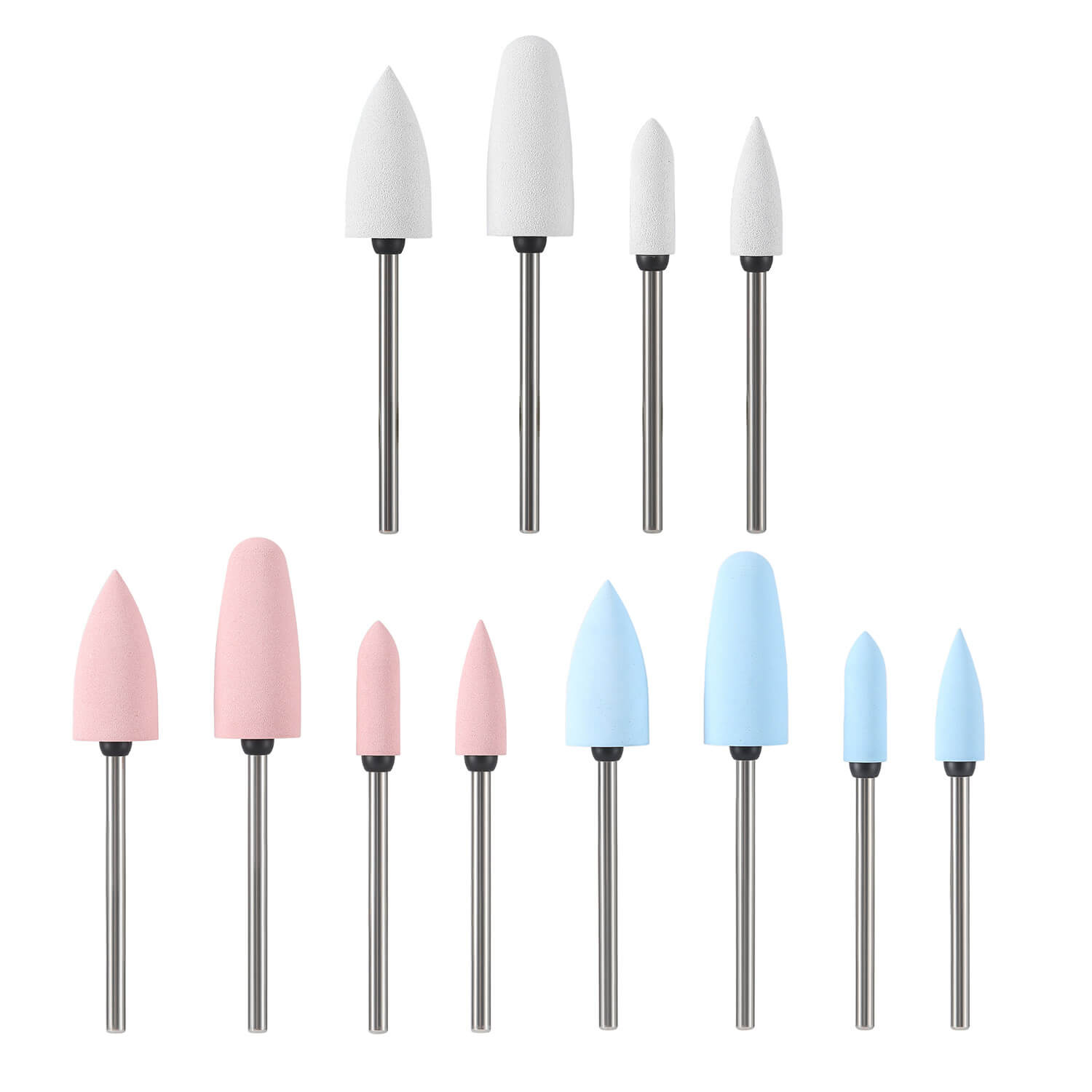 Dental Silicone Polishing Kit HP 2.35mm for Acrylics 12pcs/Box - azdentall.com