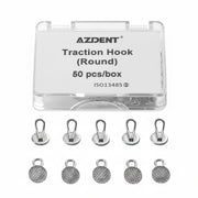 AZDENT Orthodontic Metal Lingual Button Bondable Traction Hook Round Base 50pcs/Box - azdentall.com