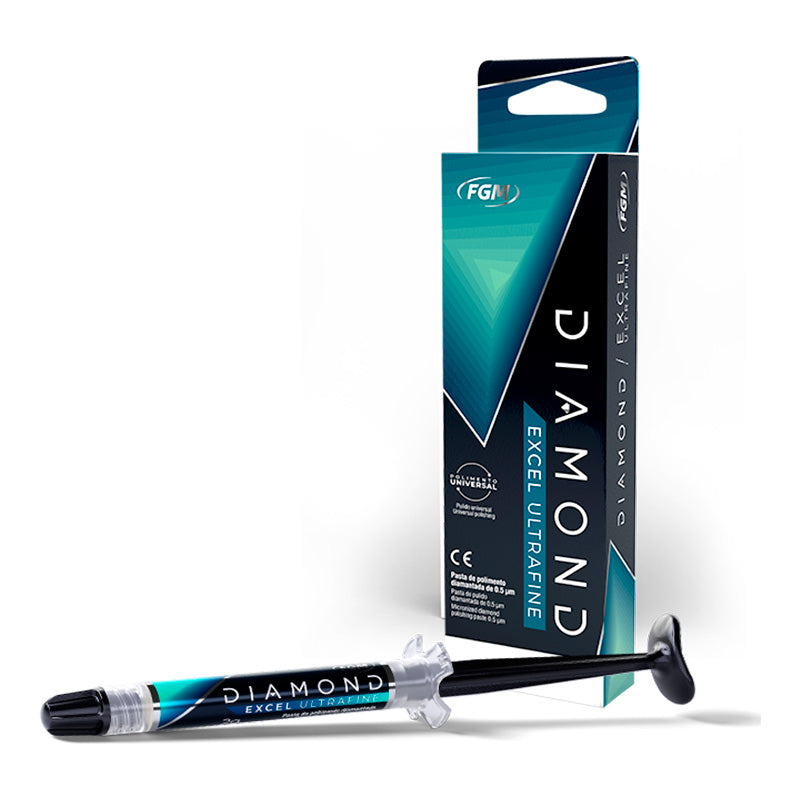FGM Diamond Excel 0.5µm Ultrafine Universal Polishing Paste 2g Syringe with Tip - azdentall.com