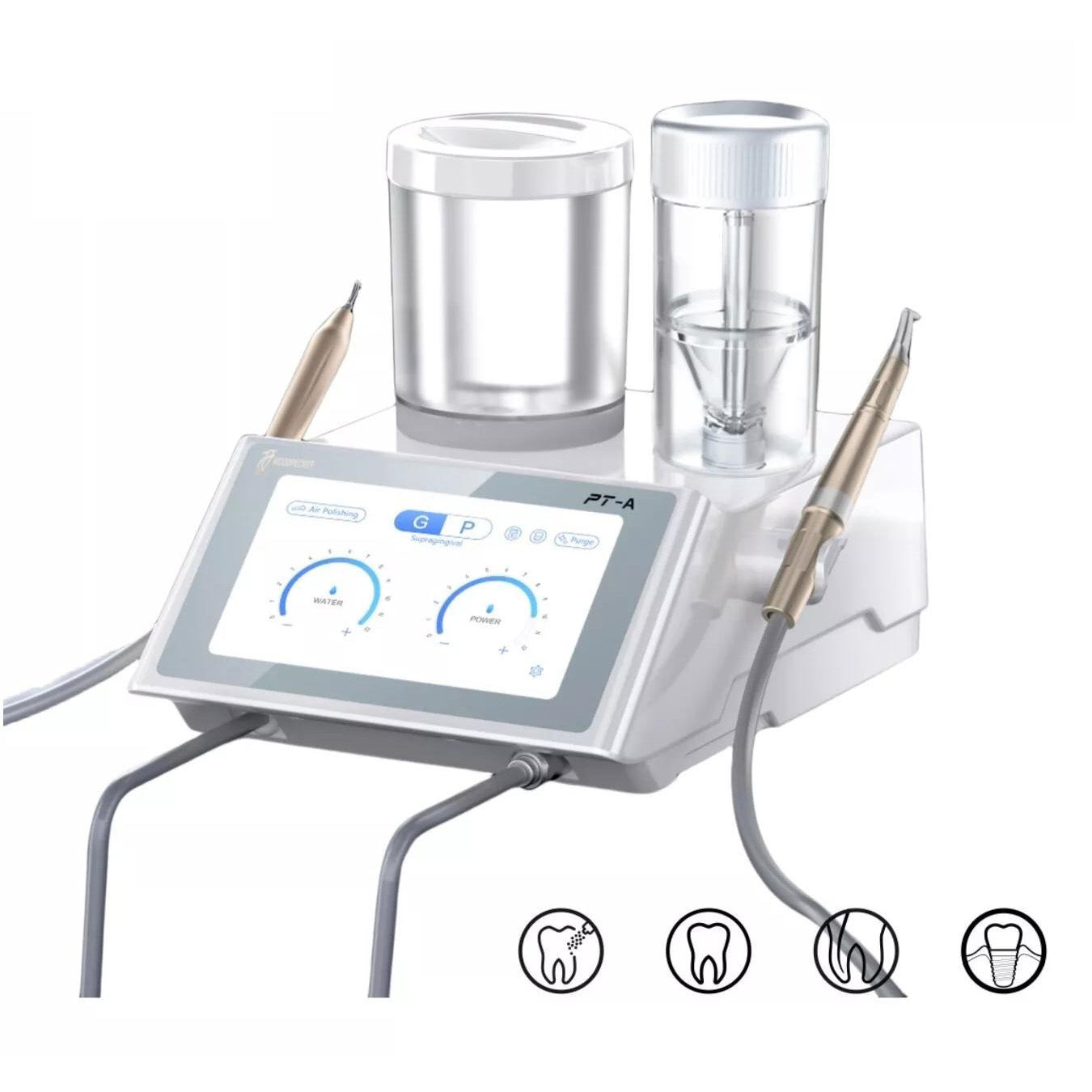 Woodpecker Dental PT-A Ultrasonic Scaler & Air Polisher 2 in 1 Smart System - azdentall.com