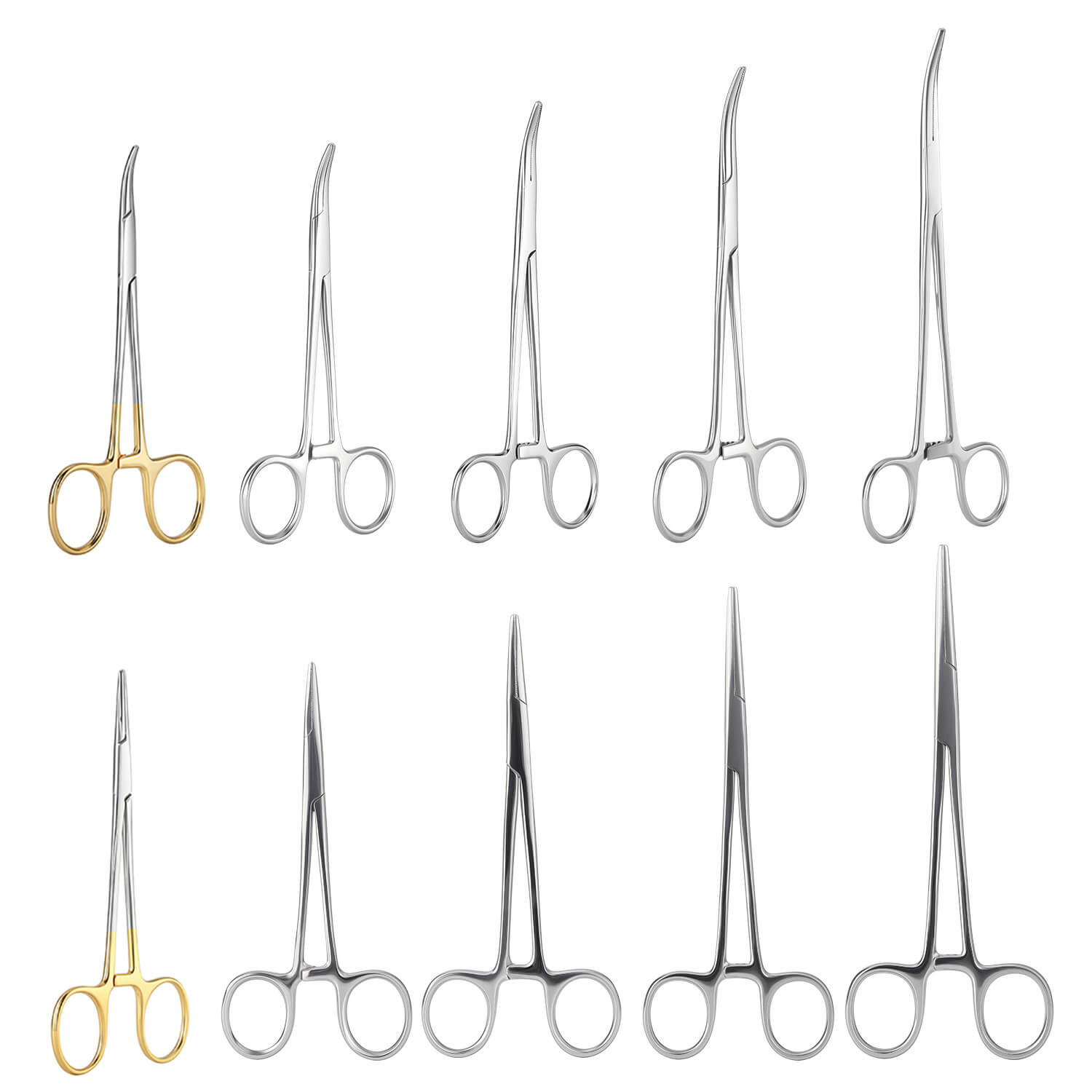 Dental Surgical Stainless Steel Hemostatic Forceps Curved/Straight Tip - azdentall.com
