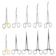 Dental Surgical Stainless Steel Hemostatic Forceps Curved/Straight Tip - azdentall.com