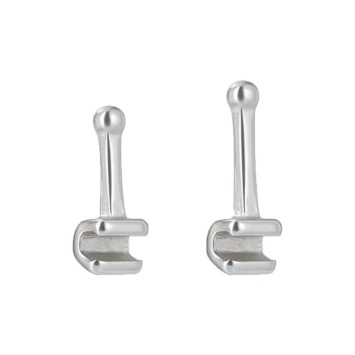 AZDENT Orthodontic Crimpable Hooks Universal Sliding Ball Hook 50Pcs/Box - azdentall.com