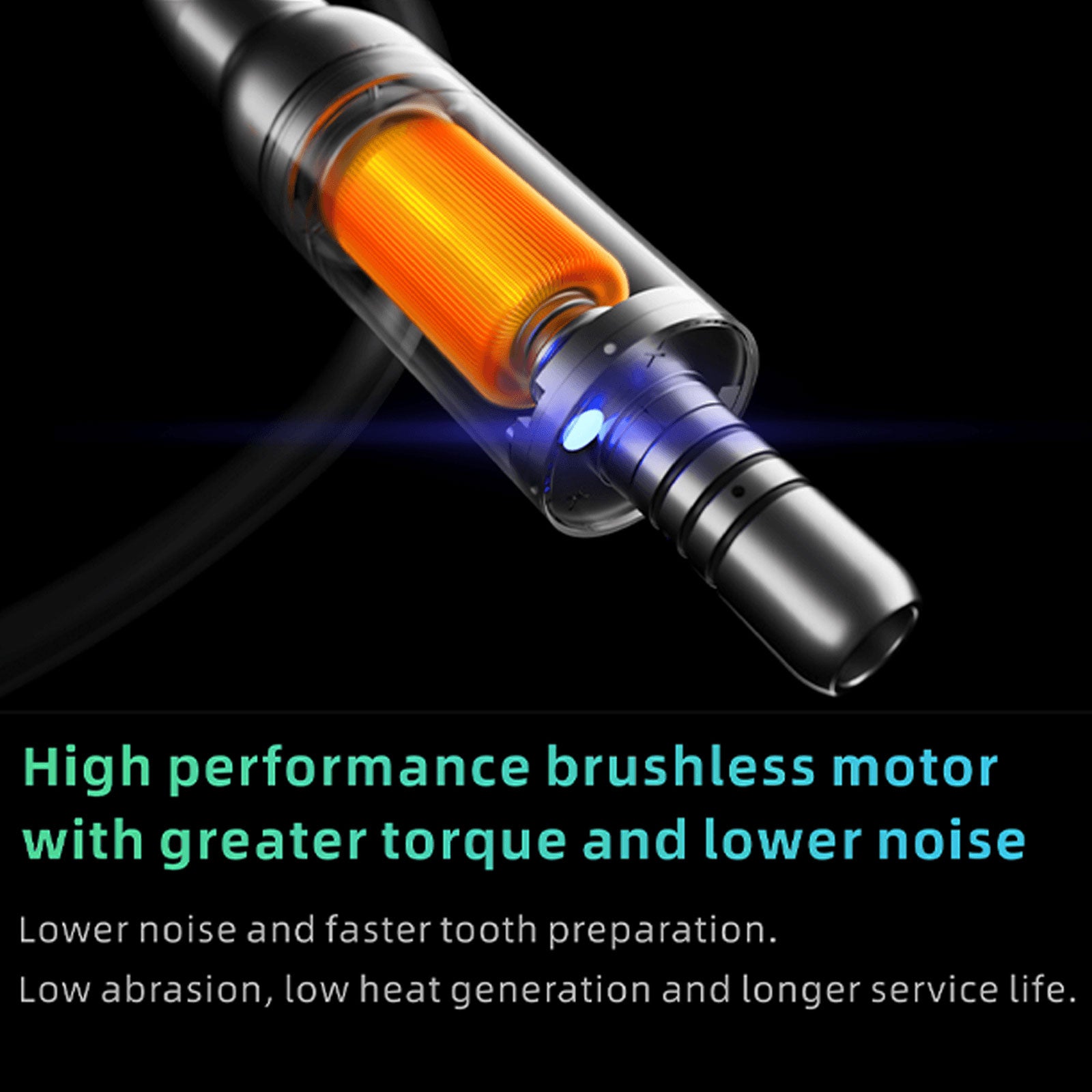 Woodpecker Dental Electric Motor Brushless with 1:5 Contra Angle 3.5 LCD Screen MT2 - azdentall.com