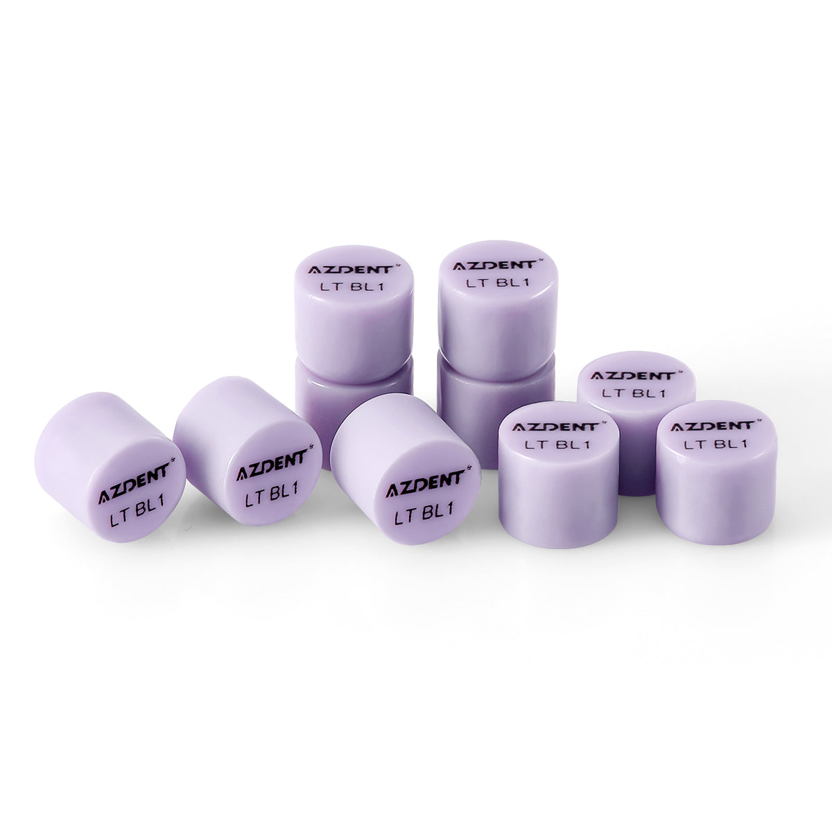 AZDENT Dental Ceramic Glass Ingots Press Lithium Disilicate Generation II Violet HT/LT/MO for Lab CAD CAM Restoration 10pcs/Box - azdentall.com