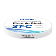 AZDENT Dental ST-C Pre-Shade Zirconia Block Disc 98*10mm A1 High Translucency