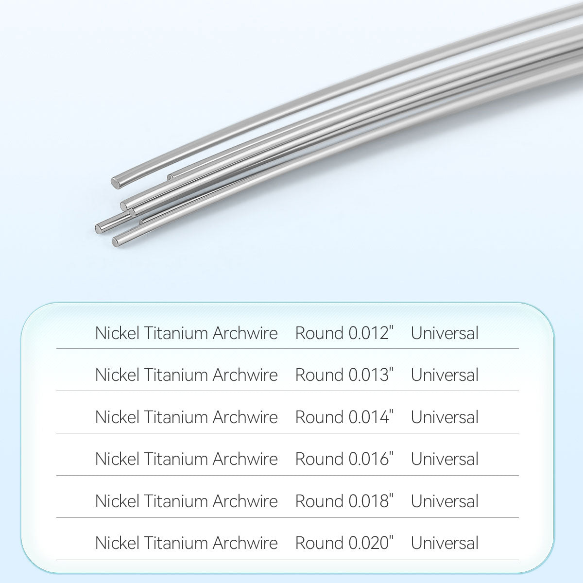 AZDENT Dental Orthodontic Arch Wire NiTi Expanded Round 0.012-0.020 10pcs/Pack - azdentall.com