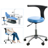 Dental Unit Chair Computer Controlled DC Motor Hard Leather with Stool J2688-A1 Sky Blue - azdentall.com