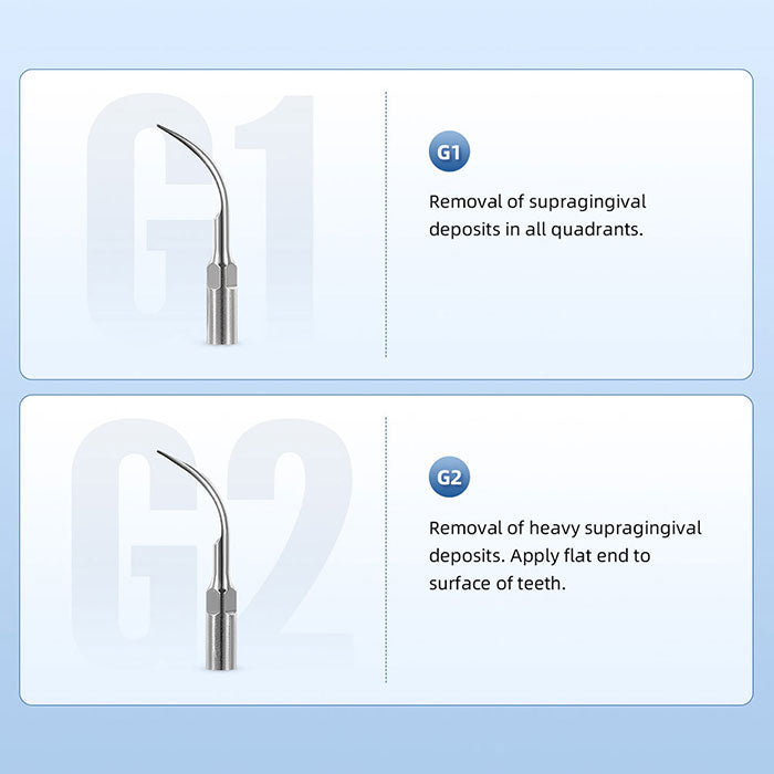 AZDENT Dental Ultrasonic Scaler Handpiece HW-3H & Tips G1 G2 P1 E1 Kit - azdentall.com