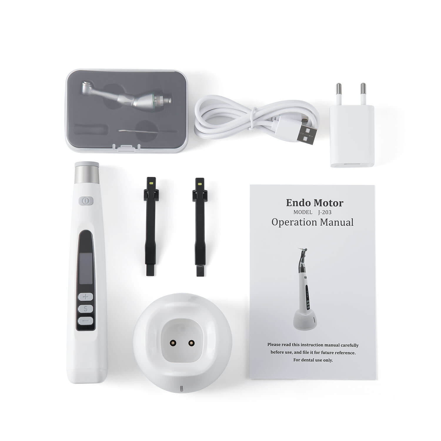 Dental Reciprocating Cordless LED Endodontic Motor 16:1 Contra Angle