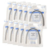 AZDENT Dental Orthodontic Archwire Niti Super Elastic Ovoid Form Rectangular 0.016 x 0.022 Upper 10pcs/Pack - azdentall.com