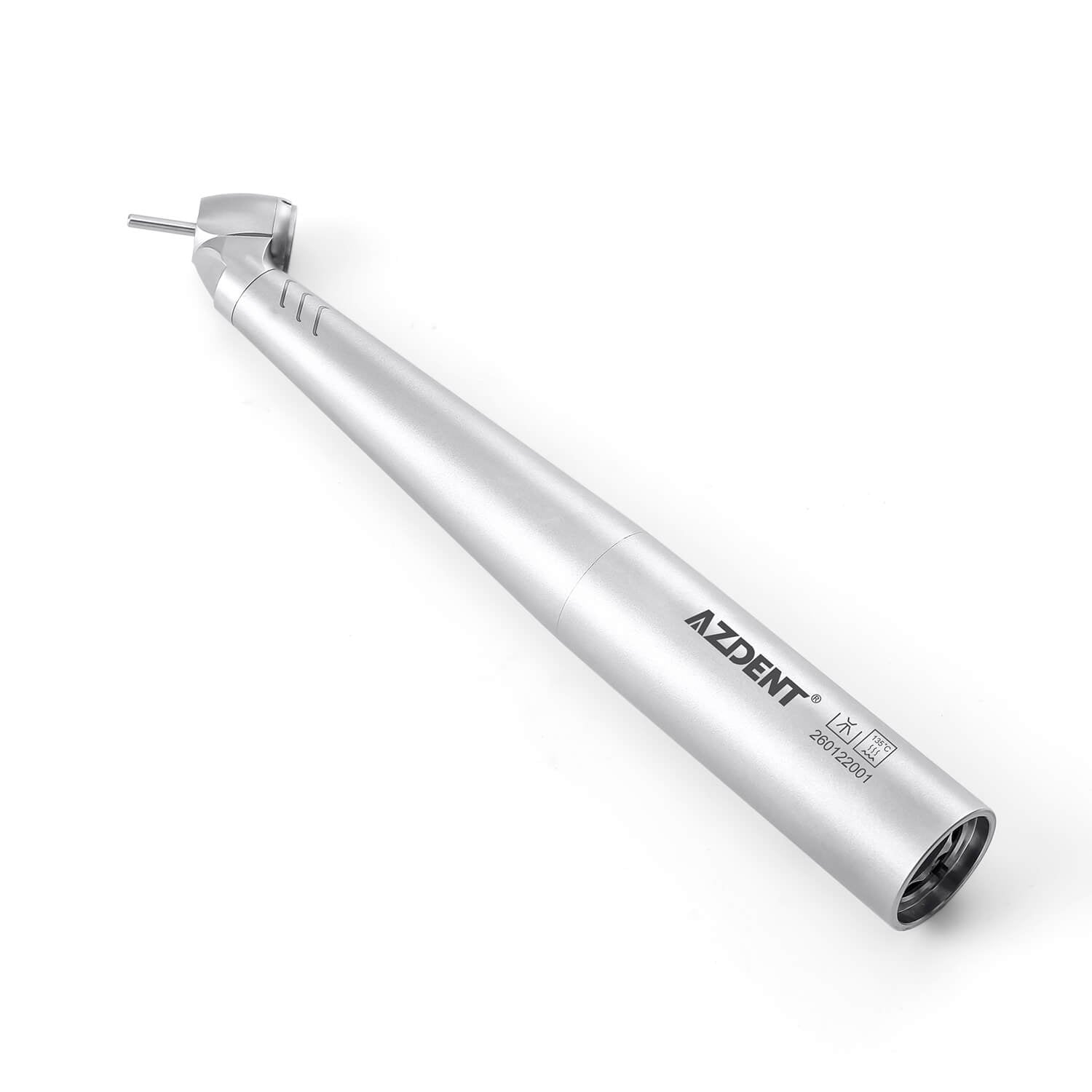 AZDENT Dental LED Fiber Optic 45° High Speed Handpiece Titanium Mini Head Four Water Spray / 4 or 6 Holes Quick Coupler - azdentall.com