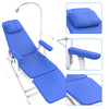 Dental Portable Chair Simple Type-Folding Chair With LED Cold Light Blue - azdentall.com