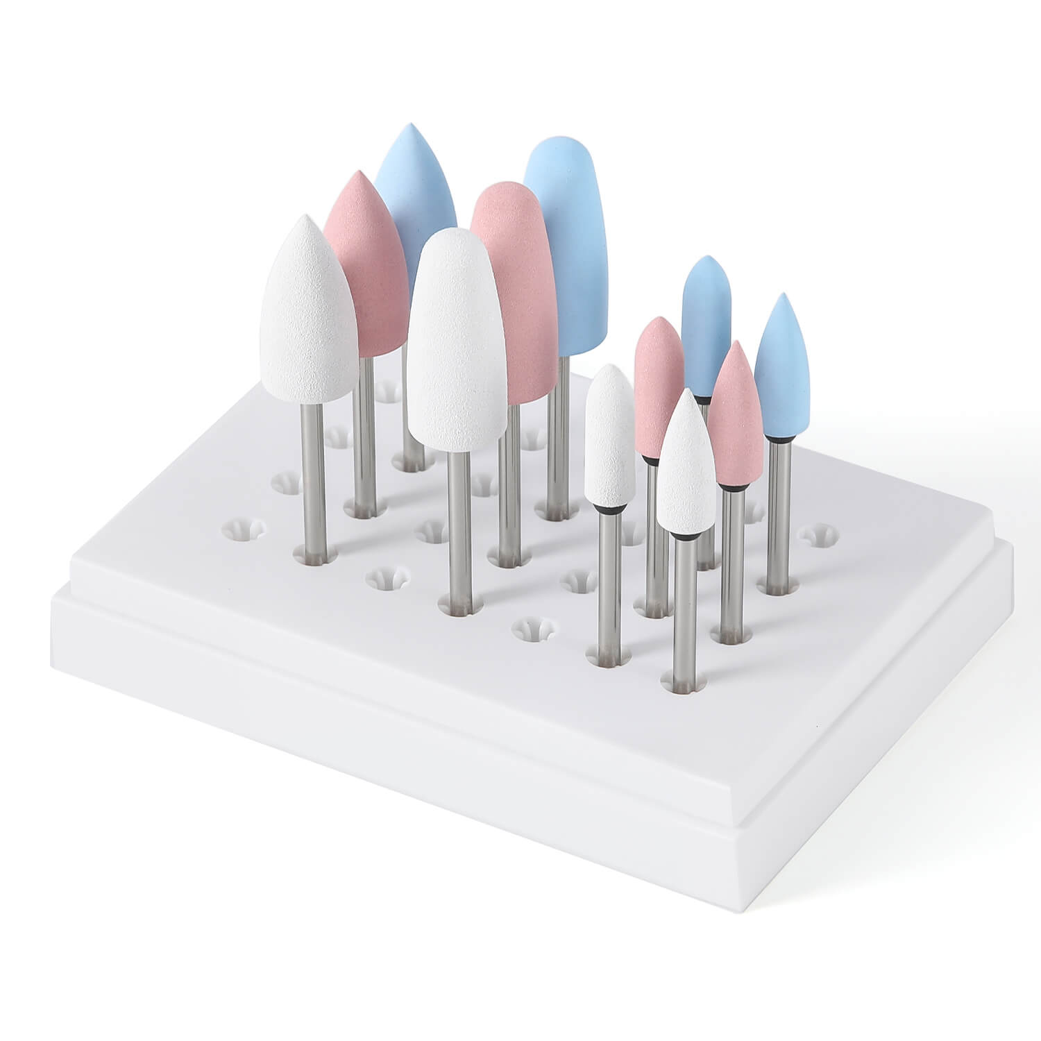 Dental Silicone Polishing Kit HP 2.35mm for Acrylics 12pcs/Box - azdentall.com