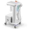 Portable Dental Mobile Cart Delivery Unit 4 Holes with Air Compressor Built-in ultrasonic scaler & Curing light - azdentall.com