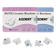 AZDENT Dental Orthodontic Ceramic Brackets Roth/MBT .022 345Hooks 400pcs/Box - azdentall.com