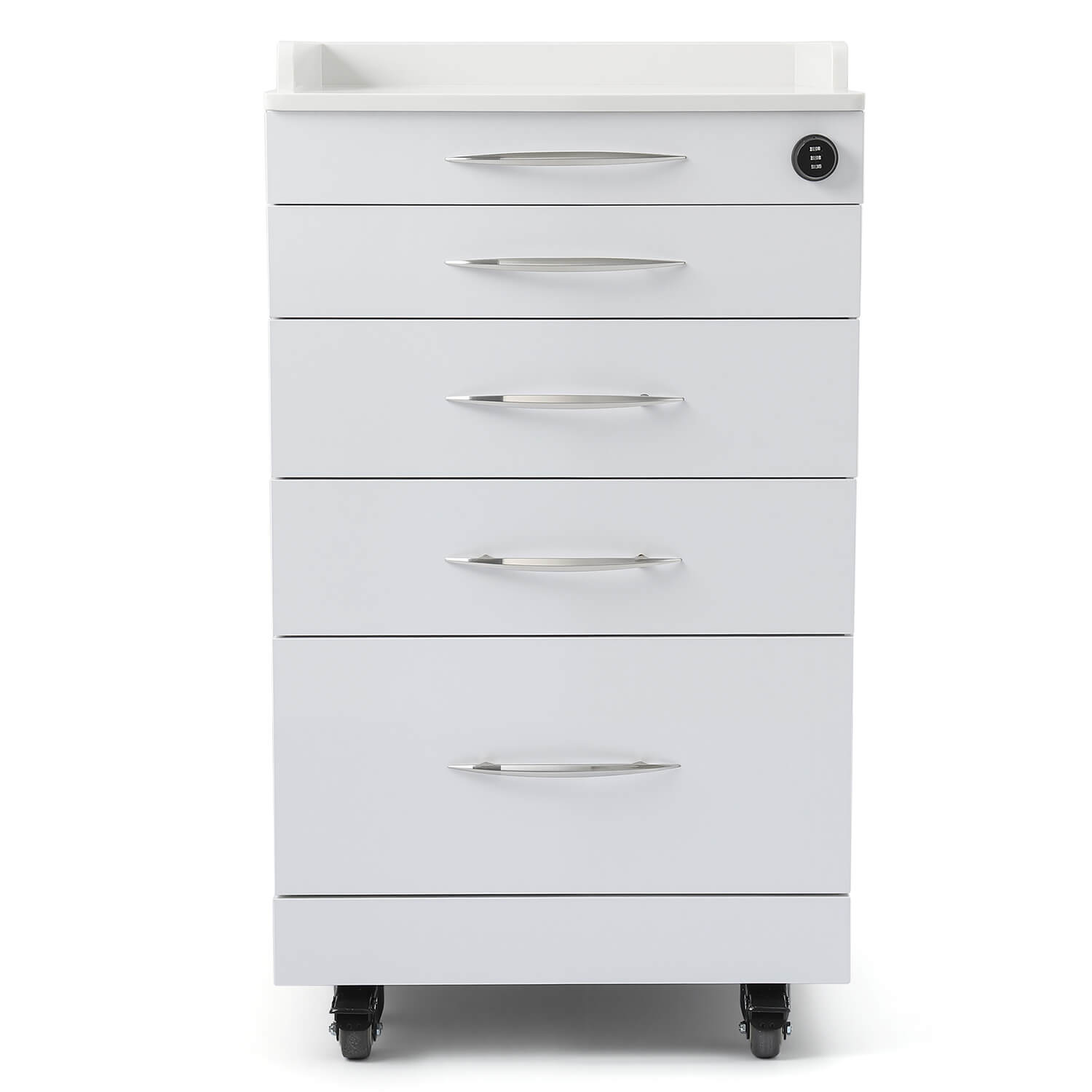 Dental C05A Quartz and Stainless Steel Four Drawer Mobile Cabinet