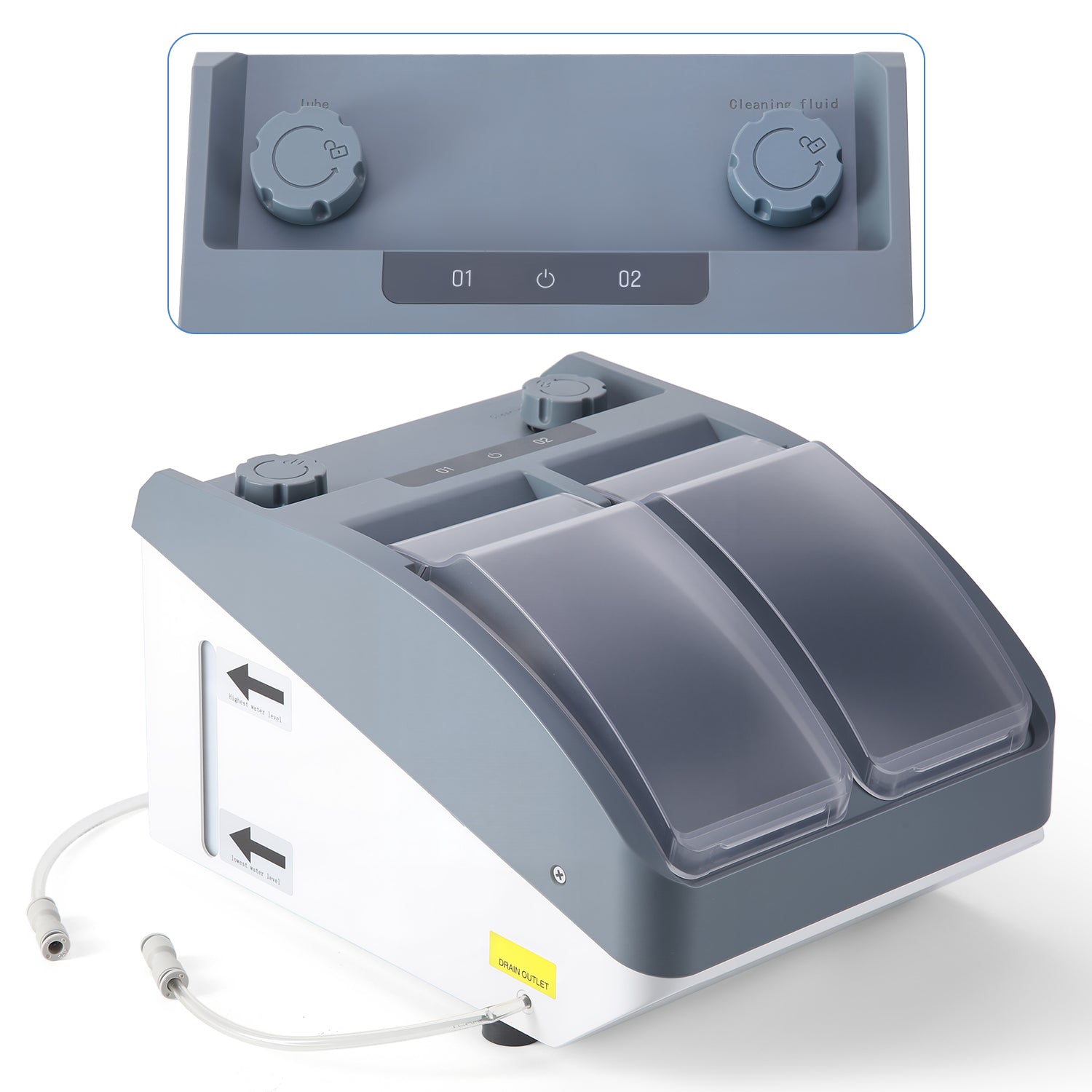 Electric Dental Handpiece Cleaning and Maintenance Lubricant Oil Machine 2-in-1 - azdentall.com
