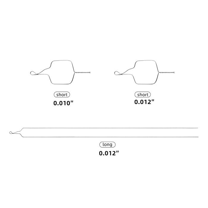 Dental Orthodontic Wire Kobayashi Ligature Ties Long / Short Twist / 0.010 / 0.012 / 0.014 100pcs/Pack - azdentall.com