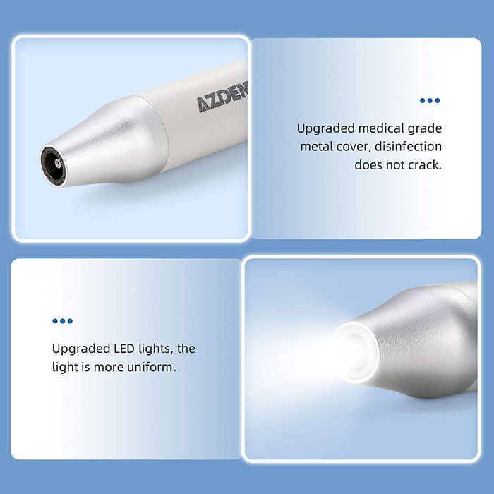 AZDENT Dental LED Ultrasonic Scaler Handpiece HW-5L & Tips G1 G2 P1 E1 Kit - azdentall.com