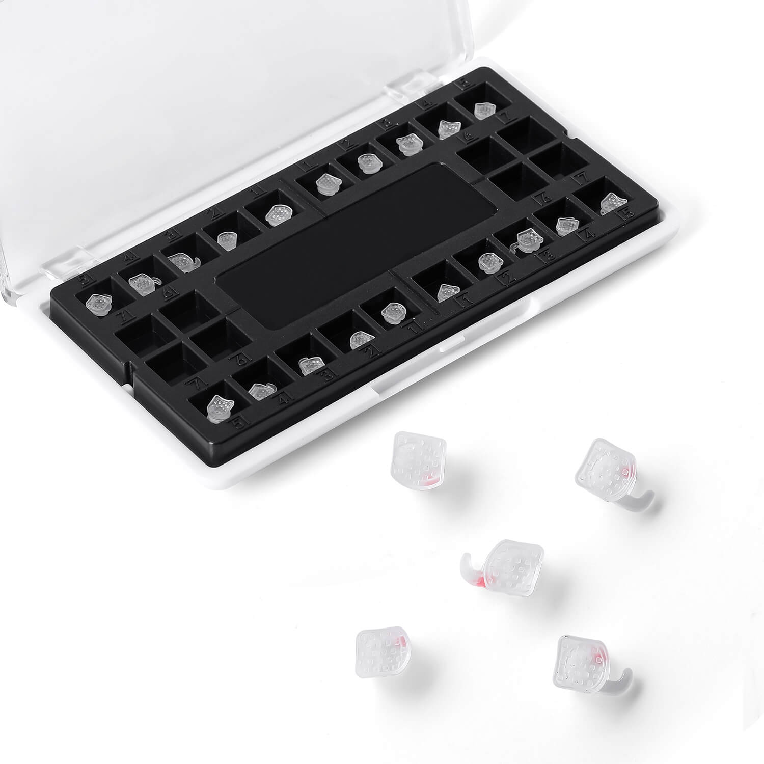 AZDENT Dental Orthodontic Clear Ceramic Brackets Roth/MBT 0.022 Hooks 345 20pcs/Box - azdentall.com
