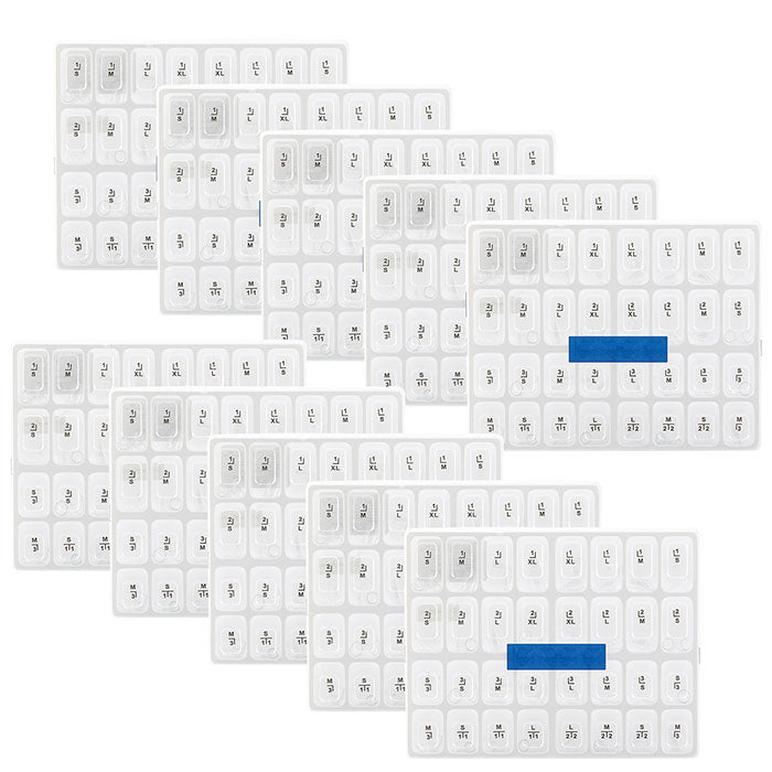 10 Boxes Dental Anterior Transparent Crowns for Aldult № 1.910 64Pcs/Box - azdentall.com