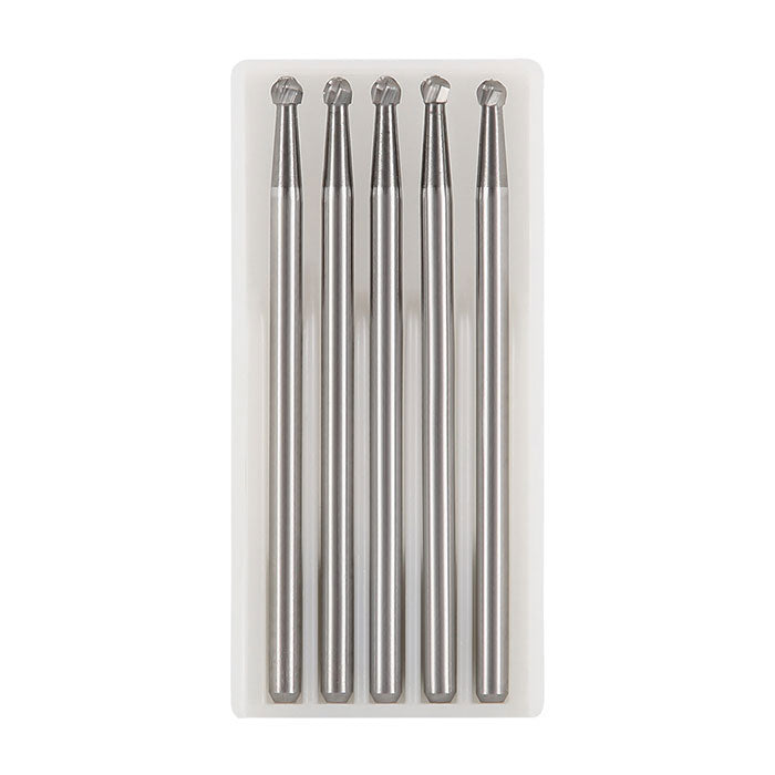 Dental Round Carbide Burs for Slow Speed Straight Nose Cone HP2/3/4/8 5pcs/Box - azdentall.com