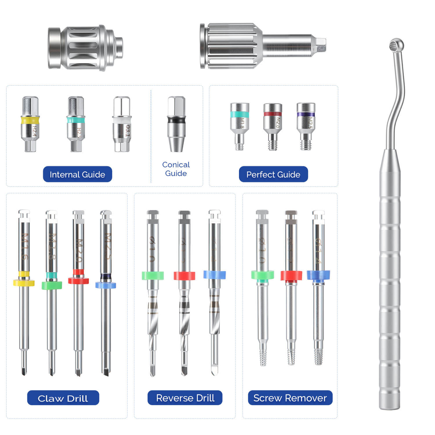 Dental Universal Implant Screw Removal Kit