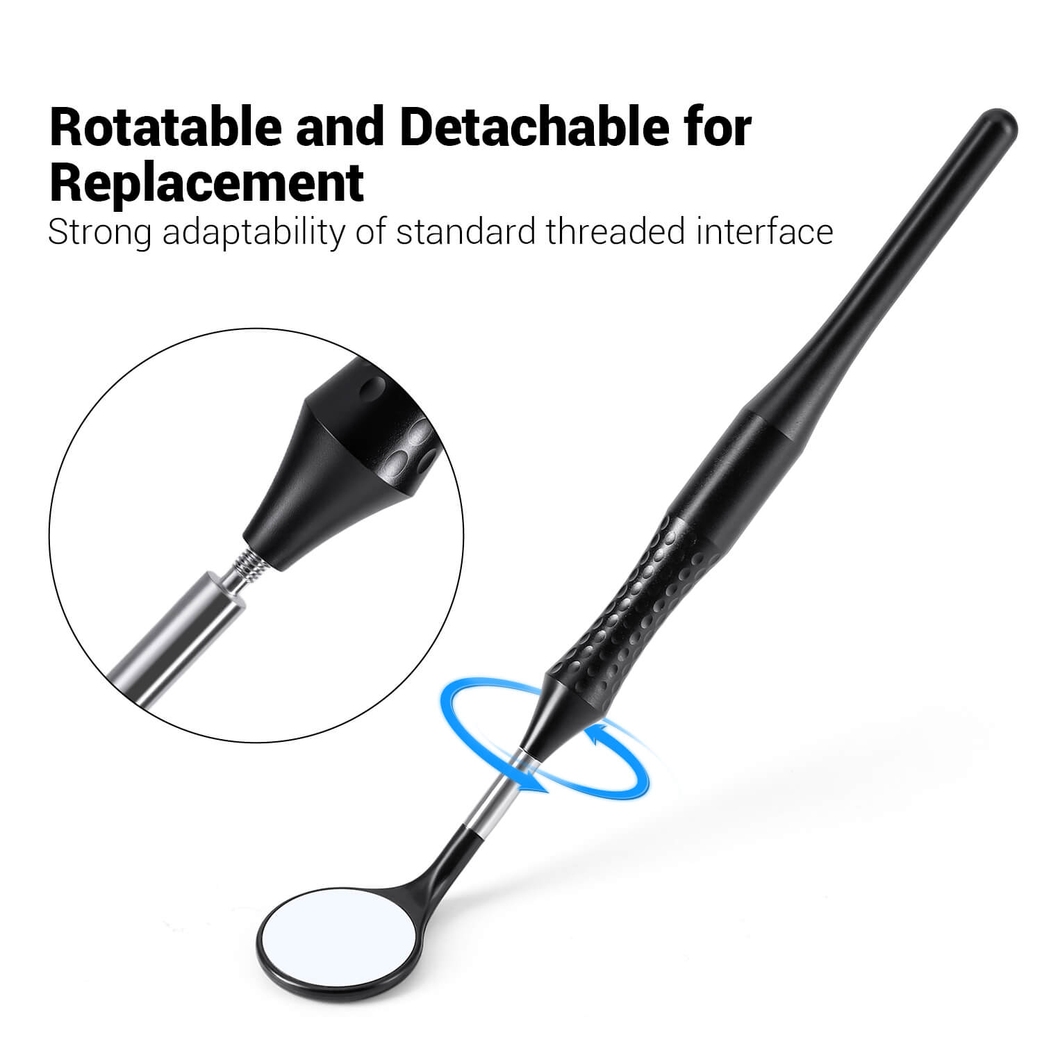 Dental Ultra Clear Mouth Mirror Colorful Plastic/Metal Heads & Handle - azdentall.com