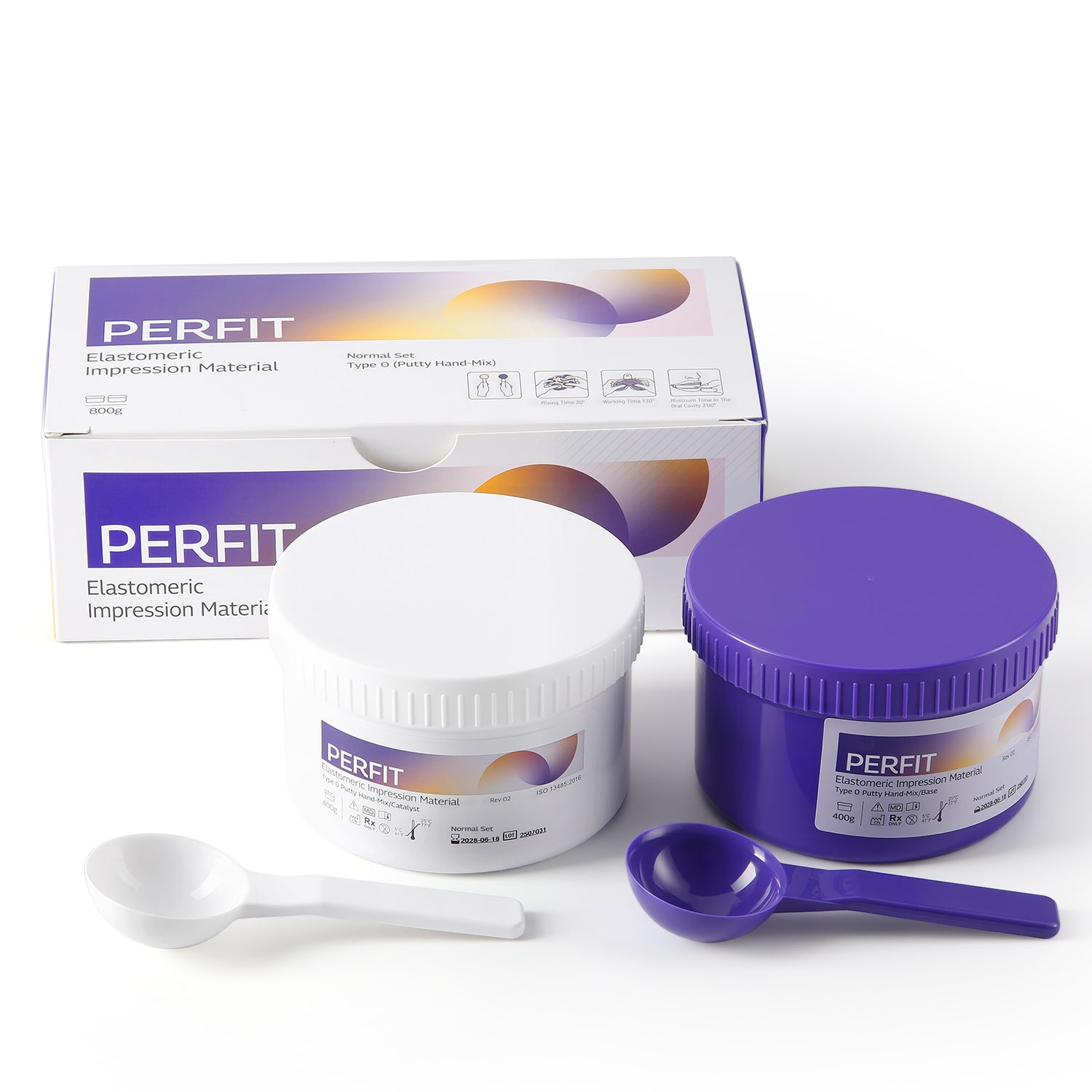 Dental Elastomeric Impression Material Putty Hand Mix Normal/Fast Set Heavy Body