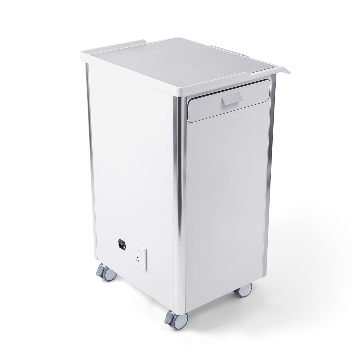 AZDENT Dental Mobile Cabinet Cart 4 Drawers with Hidden Side Auxiliary Drawer Combination Lock Silent Casters and Power Socket  - azdentall.com
