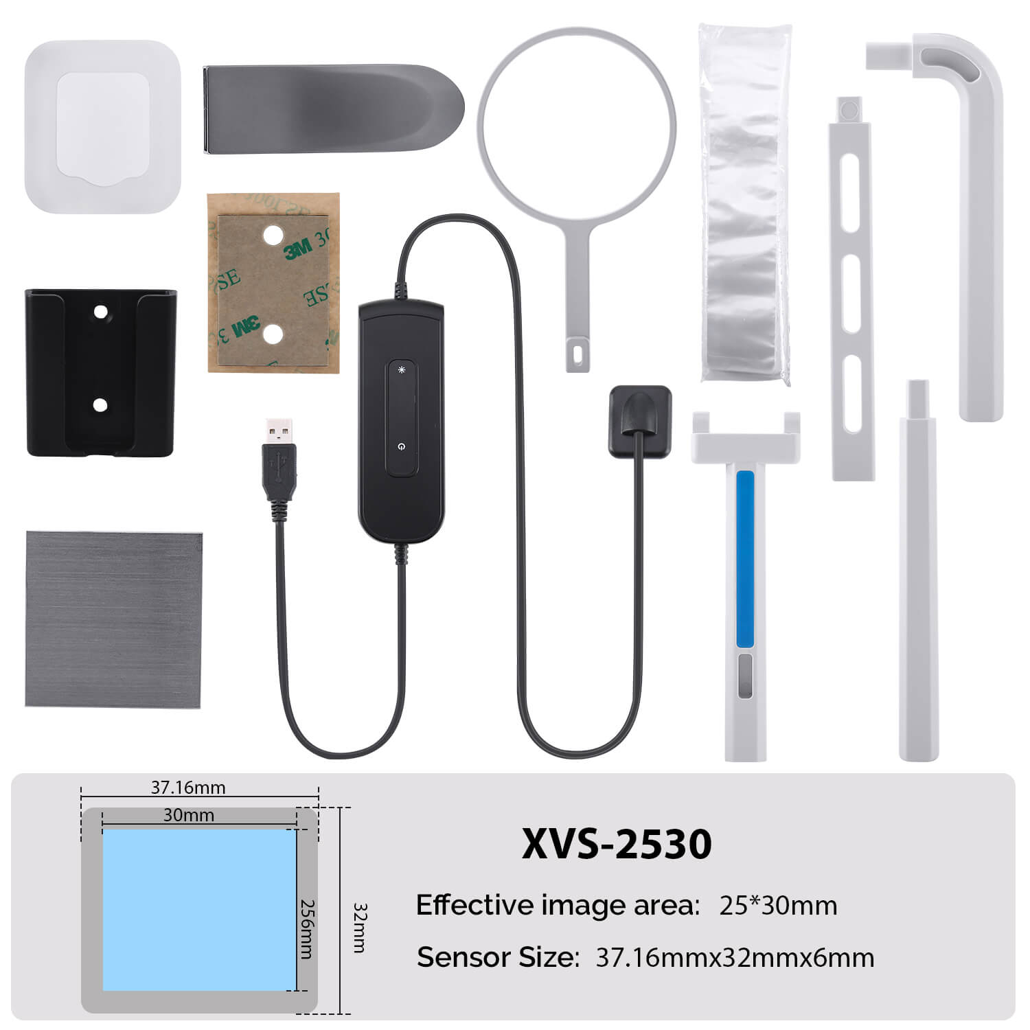 Dental X-Ray Digital Sensor With Software With Sensor Positioning Holder Size 0.8(XVS2121)/Size 1.5(XVS2530)