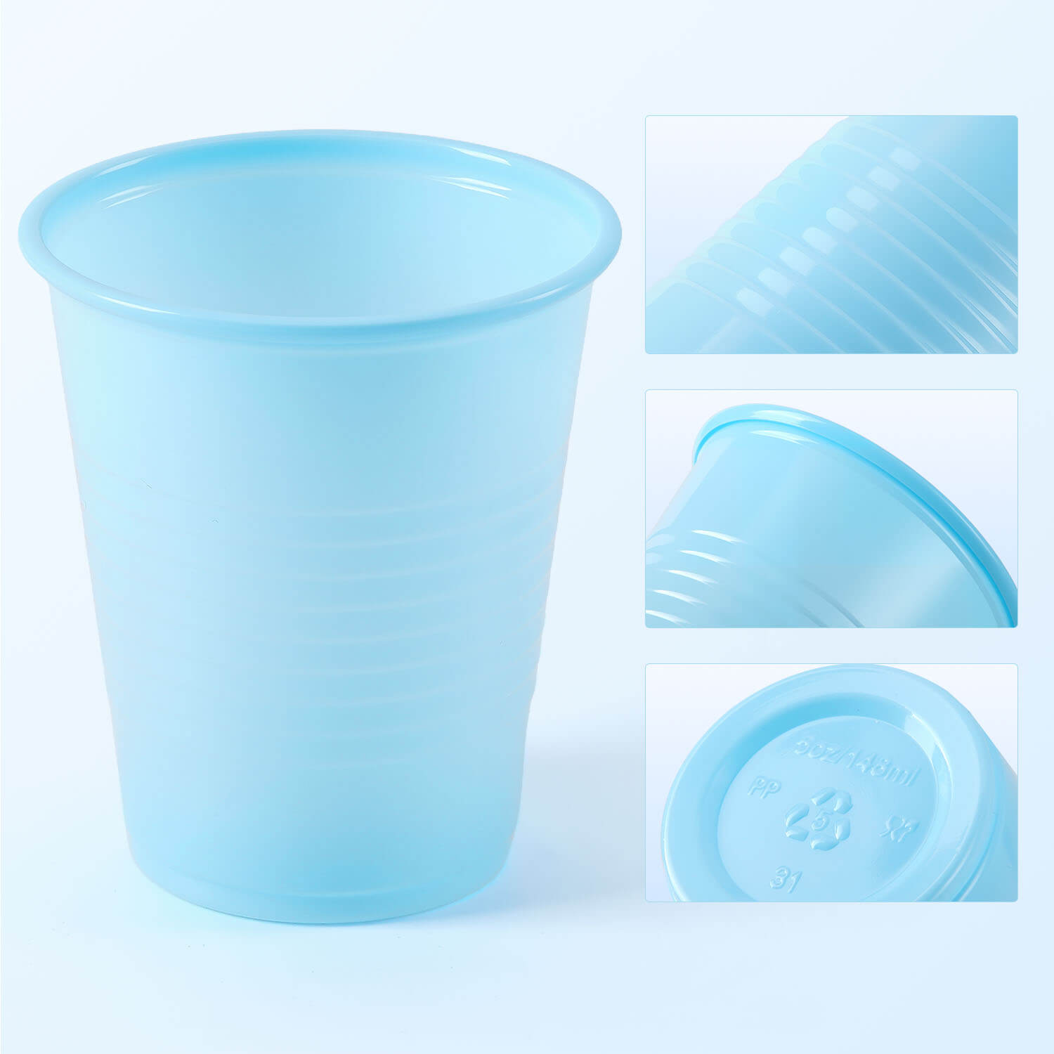 Dental Disposable Plastic Drinking Cups 5OZ Mouthwash Blue 1000Pcs/Case - azdentall.com