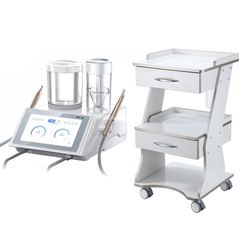Woodpecker Dental PT-A Ultrasonic Scaler & Air Polisher + Dental Mobile Cart