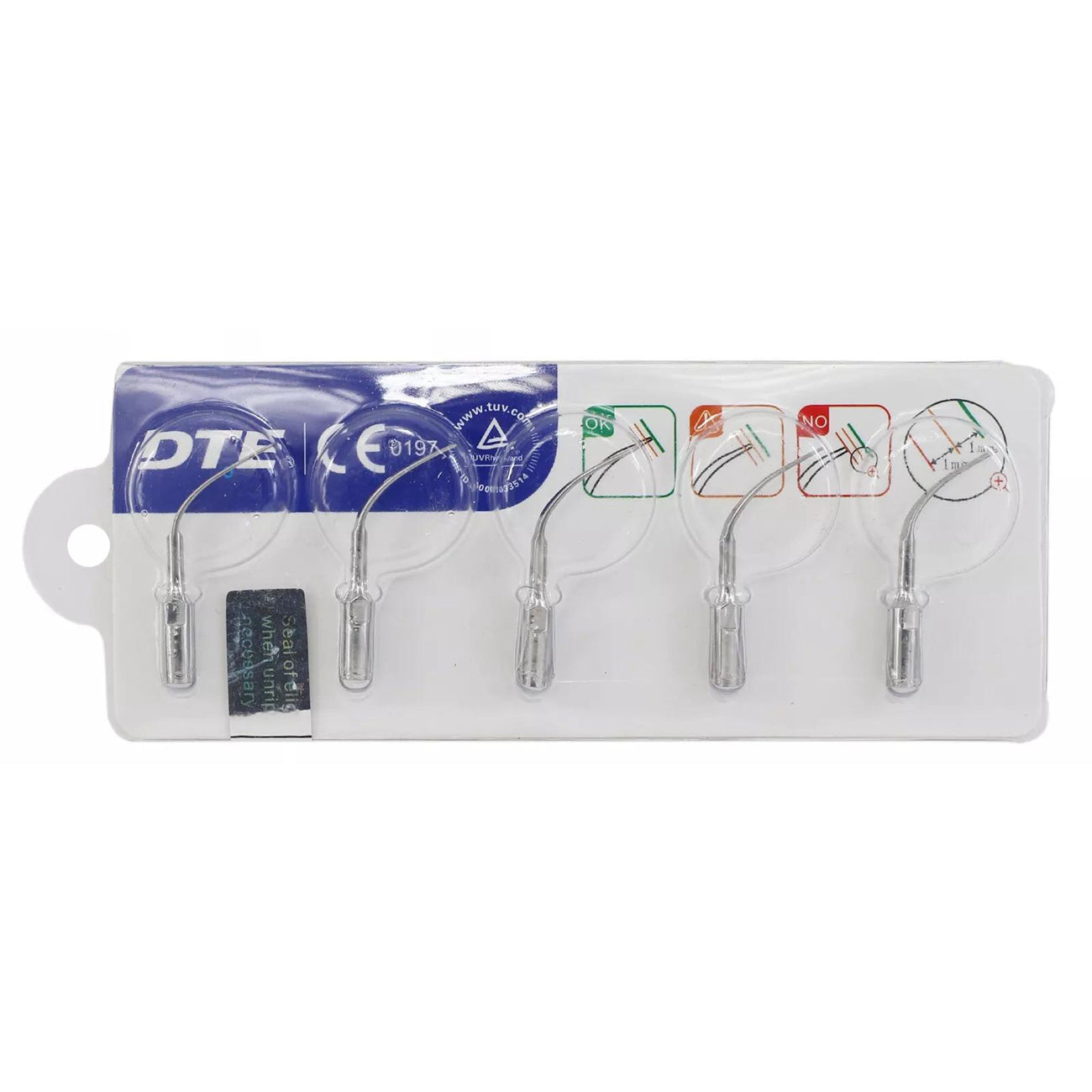 6-Type Dental Ultrasonic Scaler Piezo Tips Kit With 5 Tips And Torque Wrench – CAREPACY