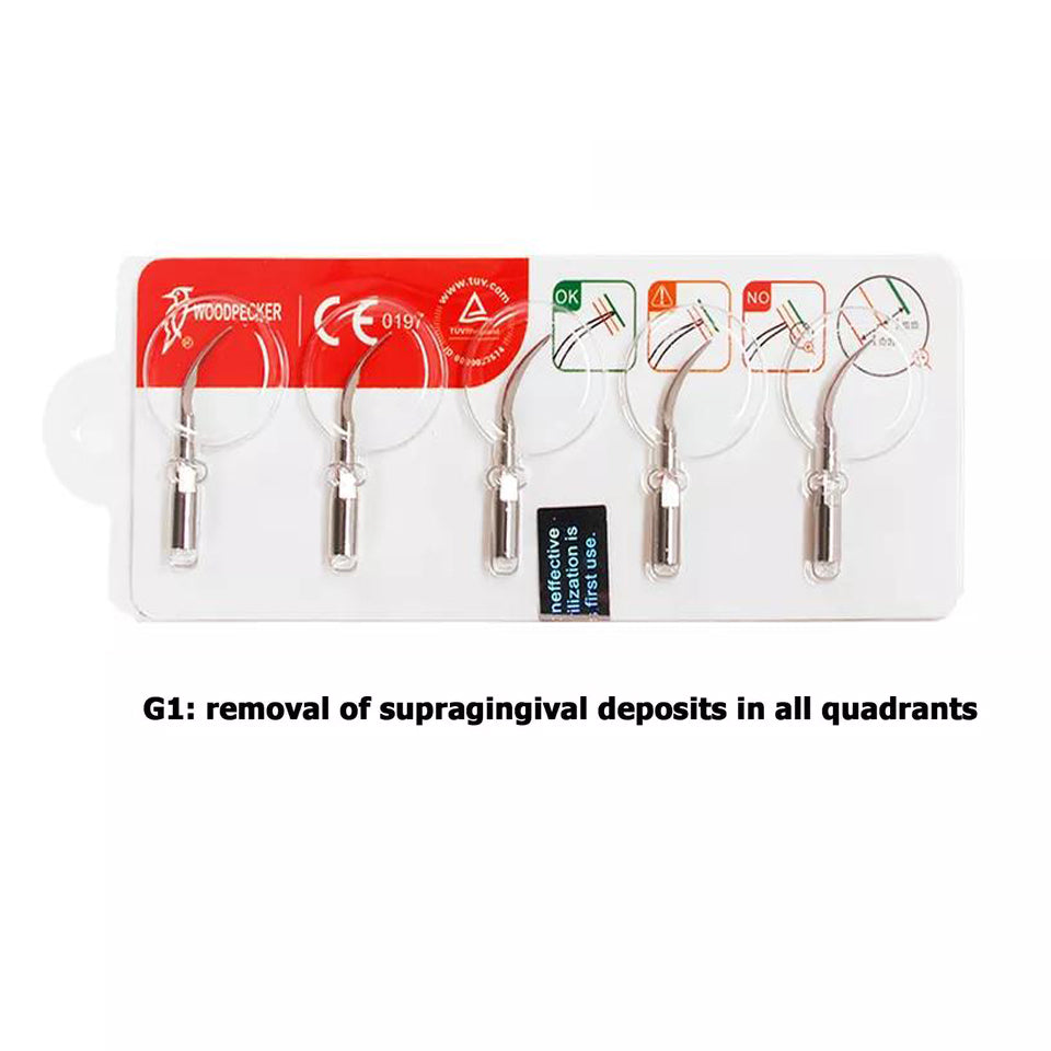 Woodpecker G1 Ultrasonic Scaler Tips 5pcs/Set - azdentall.com