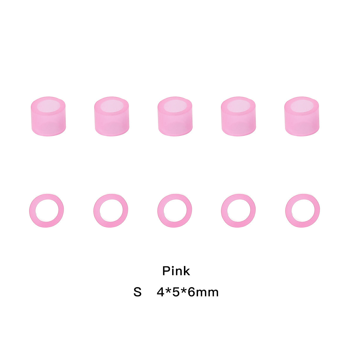 Dental Color Code Rings Universal Silicone Autoclavable 10 Colors S Pink 100pcs/Box - azdentall.com