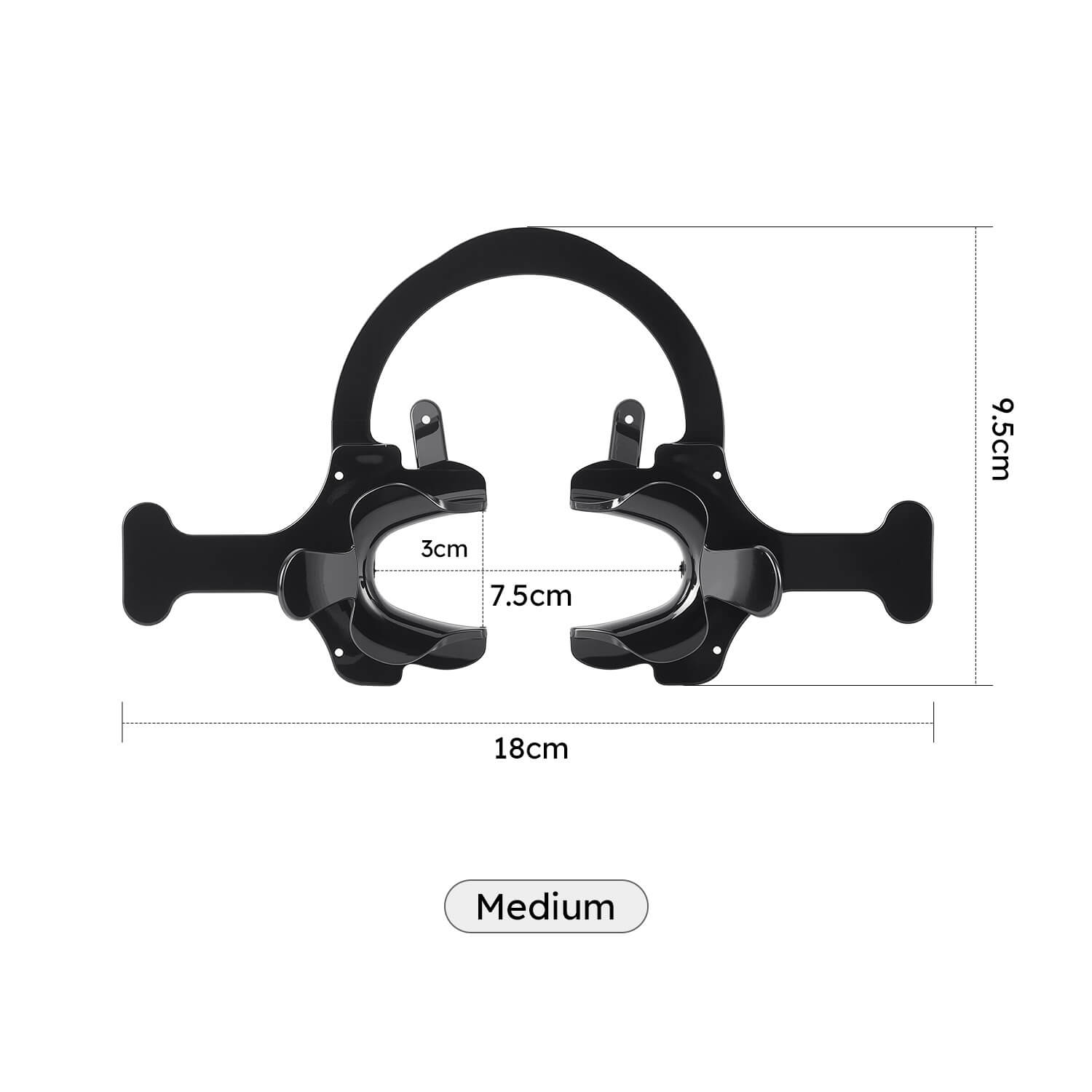 Dental Cheek Retractor Mouth Opener Cheek Expanders S/M/L Black - azdentall.com