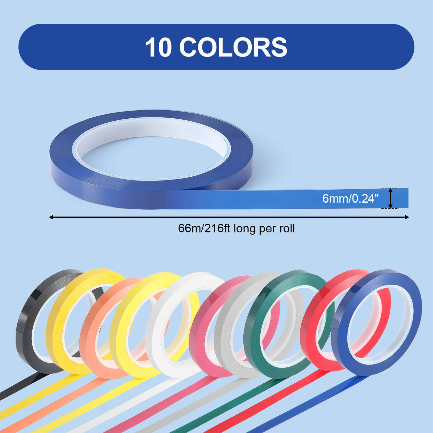 Dental Instruments Adhesive Tapes Autoclave Identification Tape Assorted 10 Colors - azdentall.com